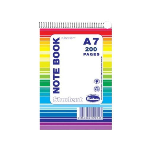 Picture of A7 SPIRAL TOP NOTEBOOK 200 PGS